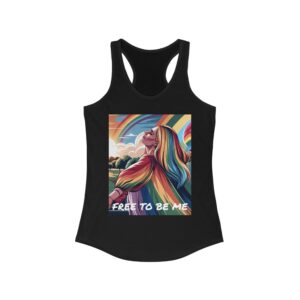 Free to Be Me Racerback Pride Tank Top